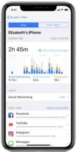 iPhone Screen Time App screenshot